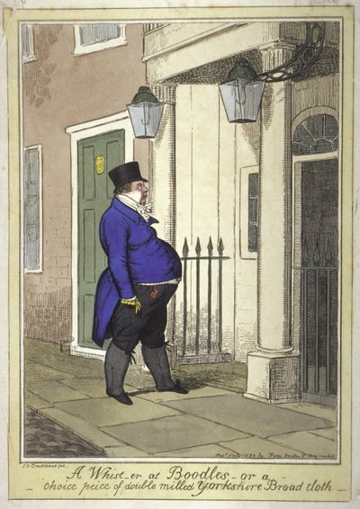 Boodle&39;s Club, 1820 (gravura colorida) de Isaac Cruikshank